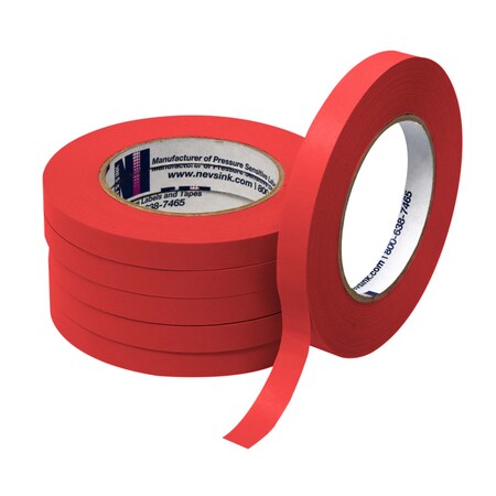 1/2 Wide X 60yd Red Labeling Tape